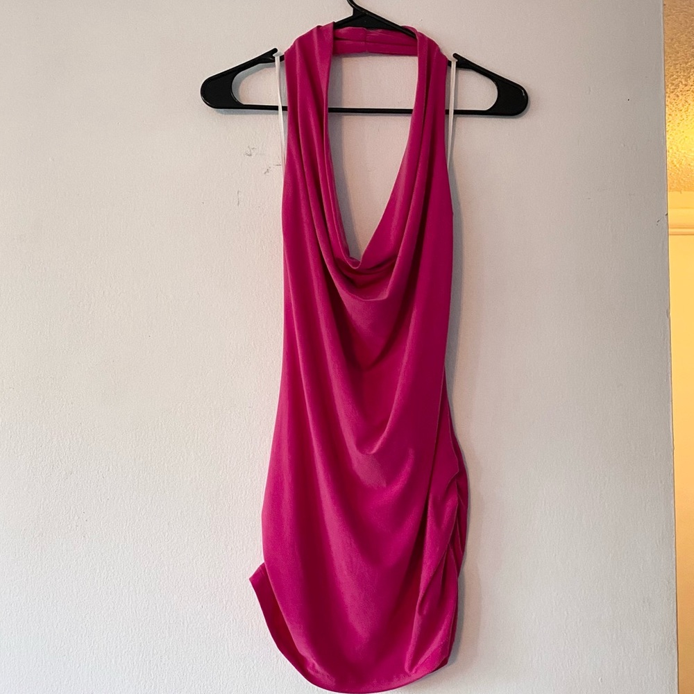 Barbiecore  backless Dress